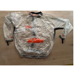 KTM Powerwear Transparent Rain Jacket Mens L 3PW1421704 Motocross MX Clear NWT